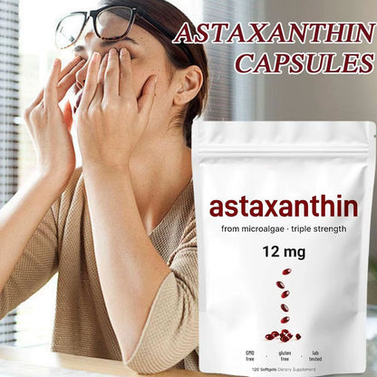 120 Capsules of Astaxanthin Soft Capsules with Strong Antioxidant Dietary Supplements to Enhance Immunity and Physical Fitness