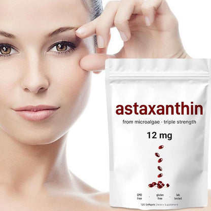120 Capsules of Astaxanthin Soft Capsules with Strong Antioxidant Dietary Supplements to Enhance Immunity and Physical Fitness