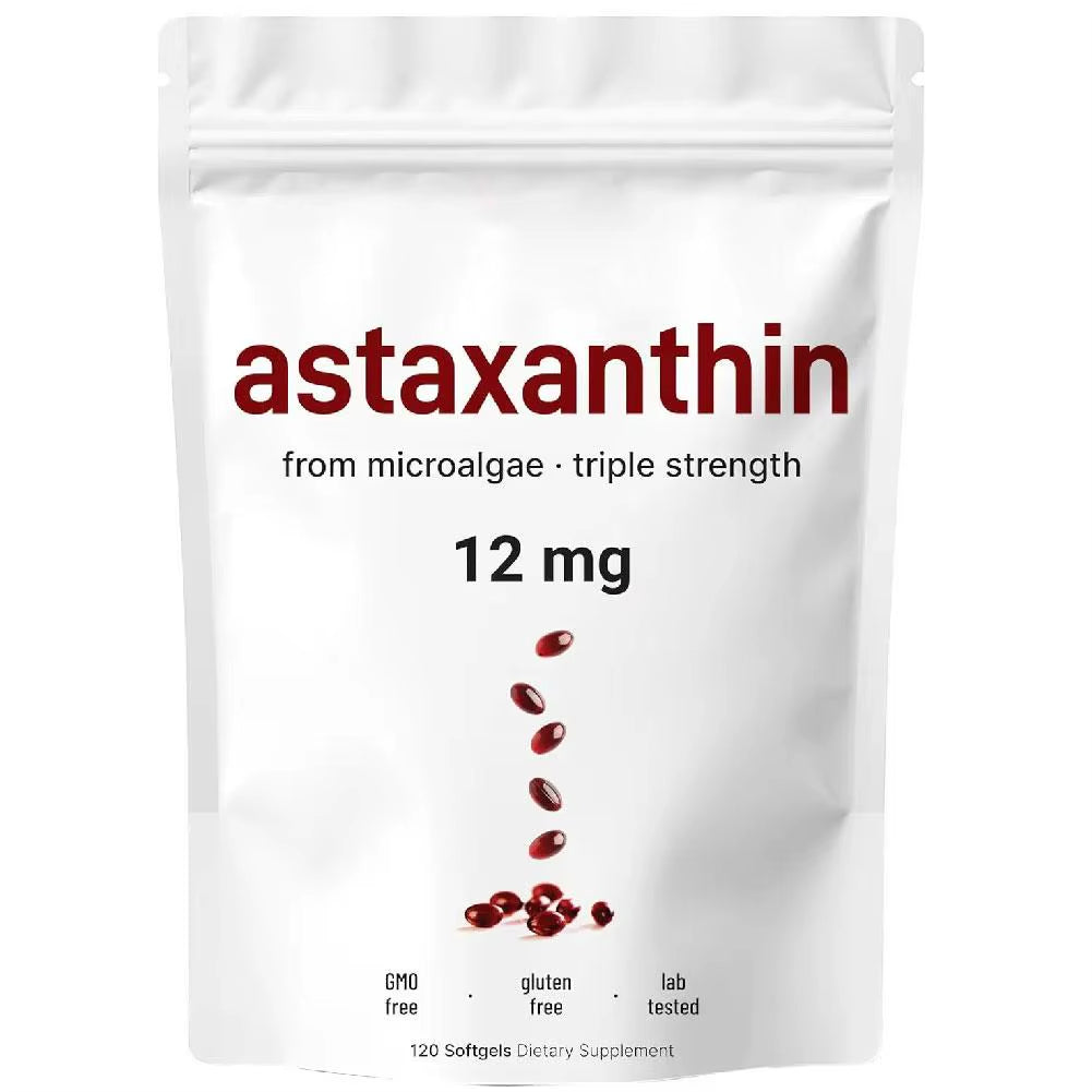 120 Capsules of Astaxanthin Soft Capsules with Strong Antioxidant Dietary Supplements to Enhance Immunity and Physical Fitness