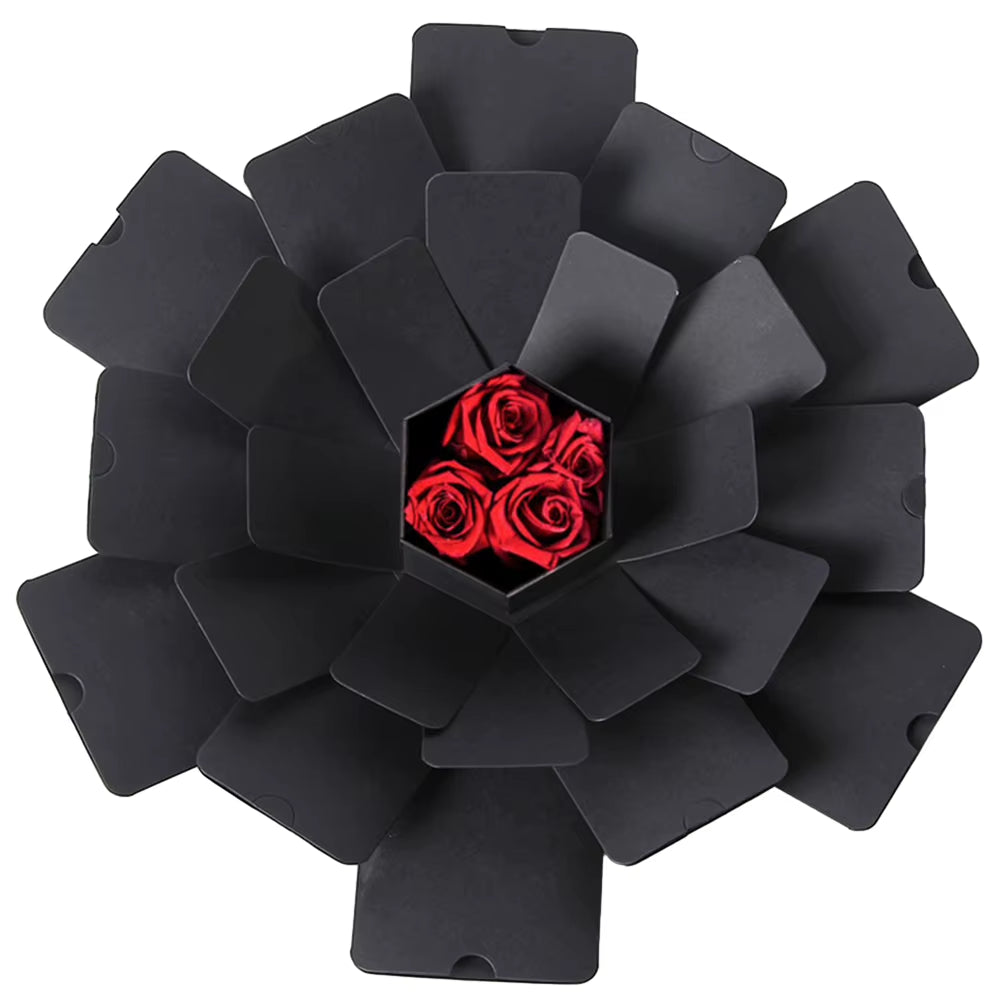 Hexagonal Explosion Box with Photo Album DIY 6 Faces Explosion Gift Box Handmade for Valentine Day Wedding Proposal